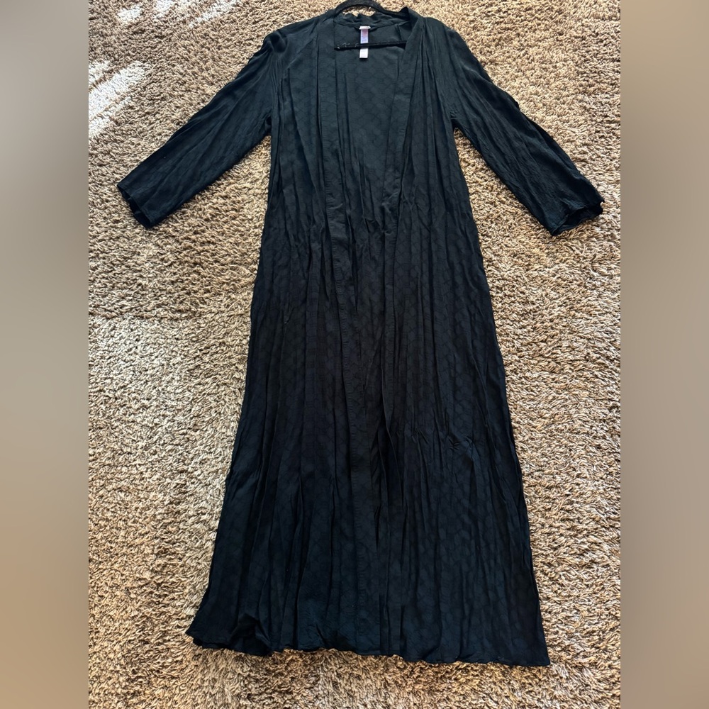 SavagexFenty Woven Voile Monogram Sleep Long Robe - Picture 5 of 11